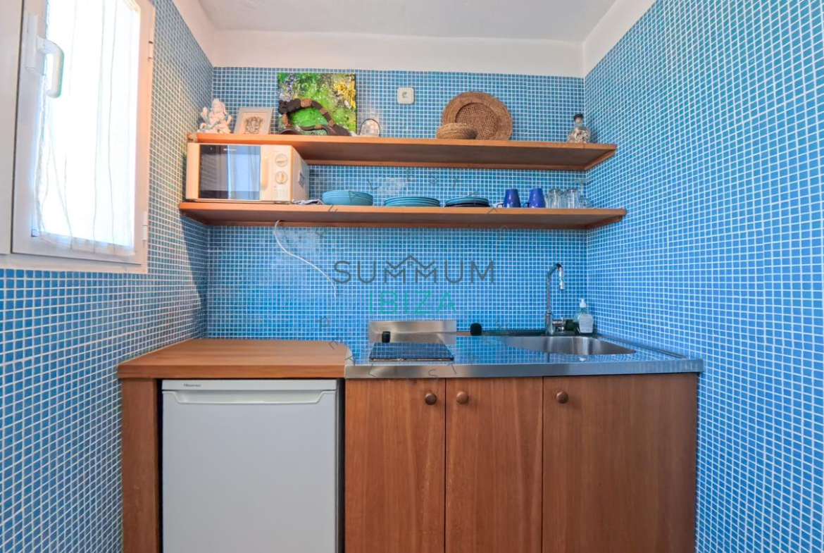 Formentera: Estudio acogedor con terraza en Es Pujols