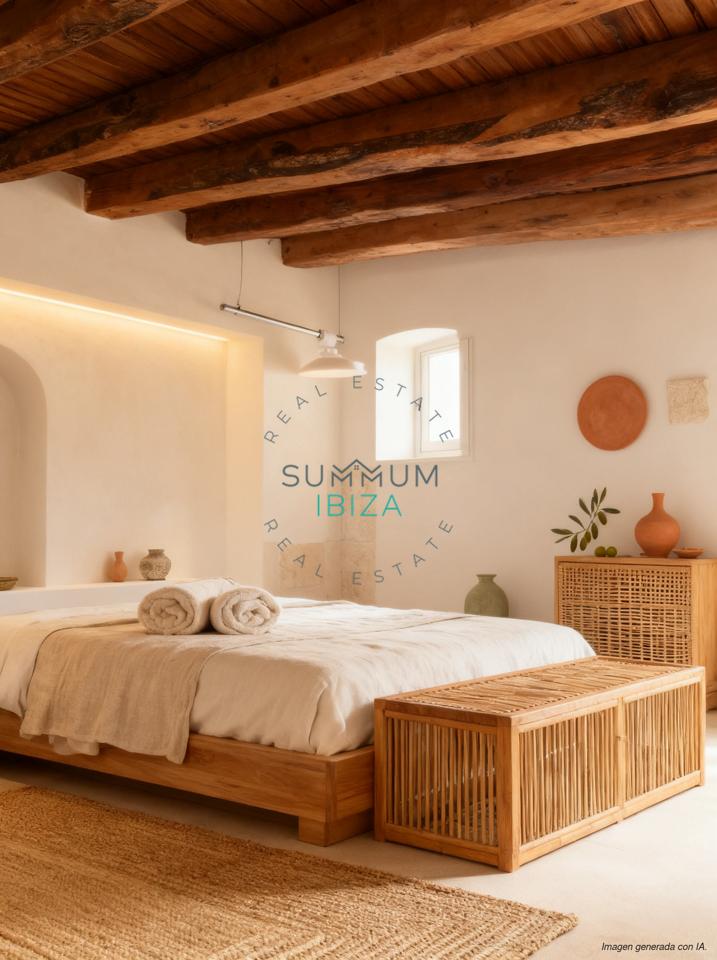 Loft de 1 dormitorio con balcón en la zona histórica de Ibiza