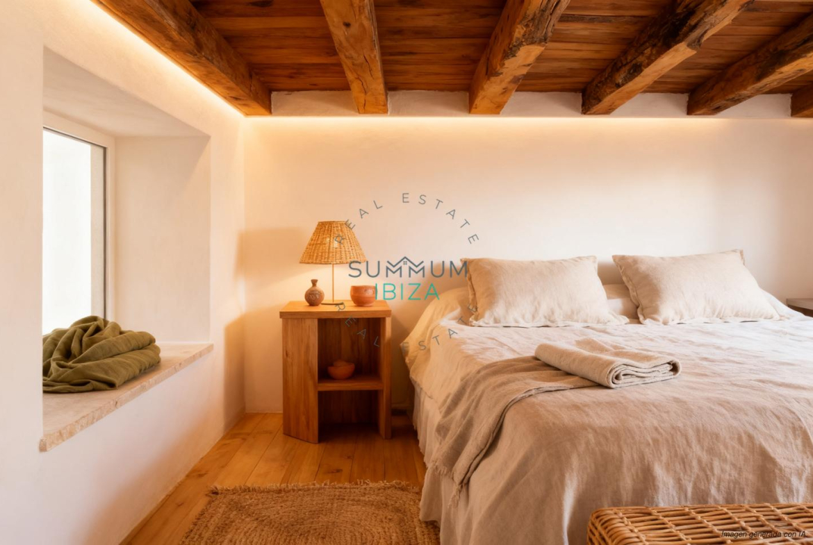 Loft de 1 dormitorio con balcón en la zona histórica de Ibiza
