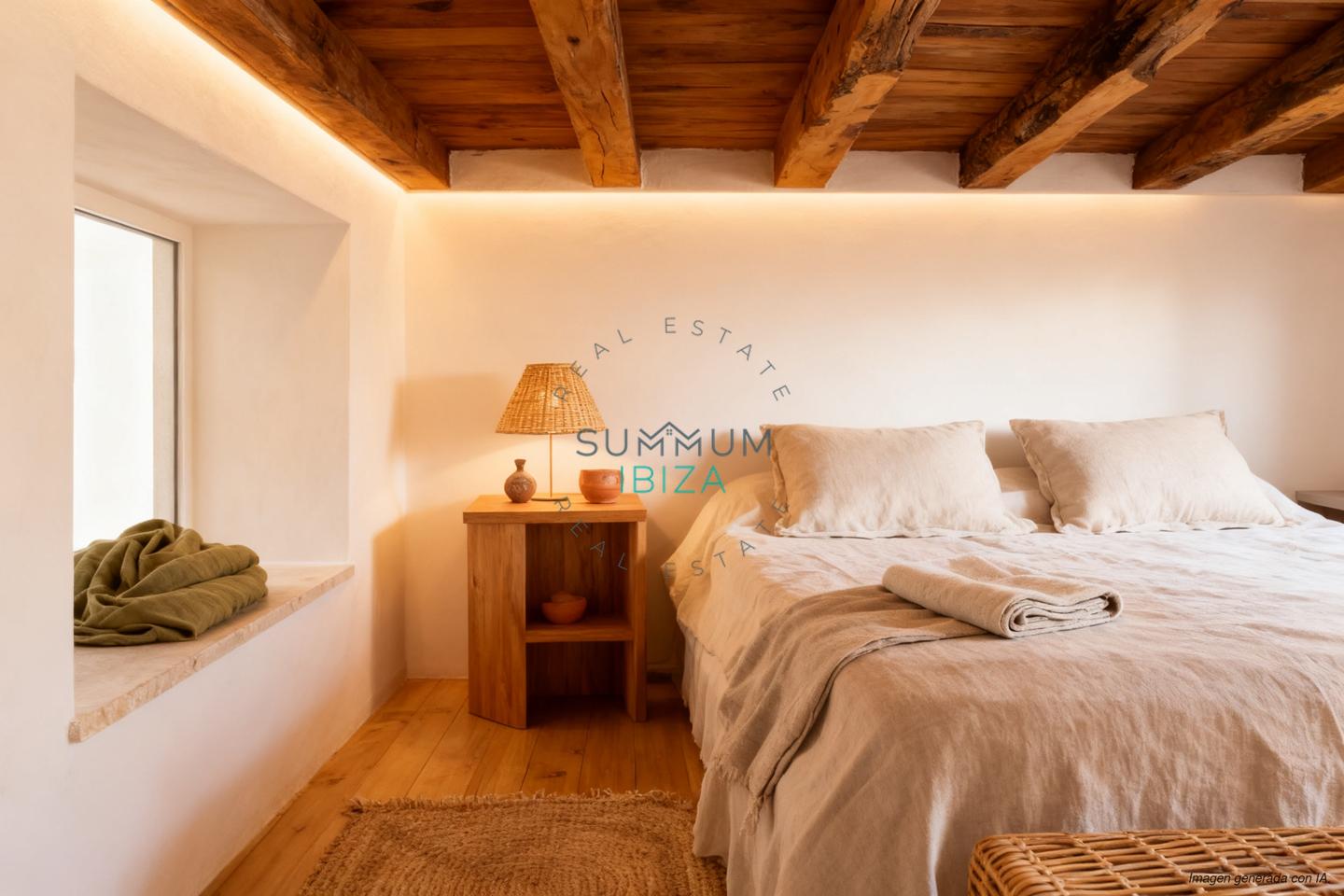 Loft de 1 dormitorio con balcón en la zona histórica de Ibiza